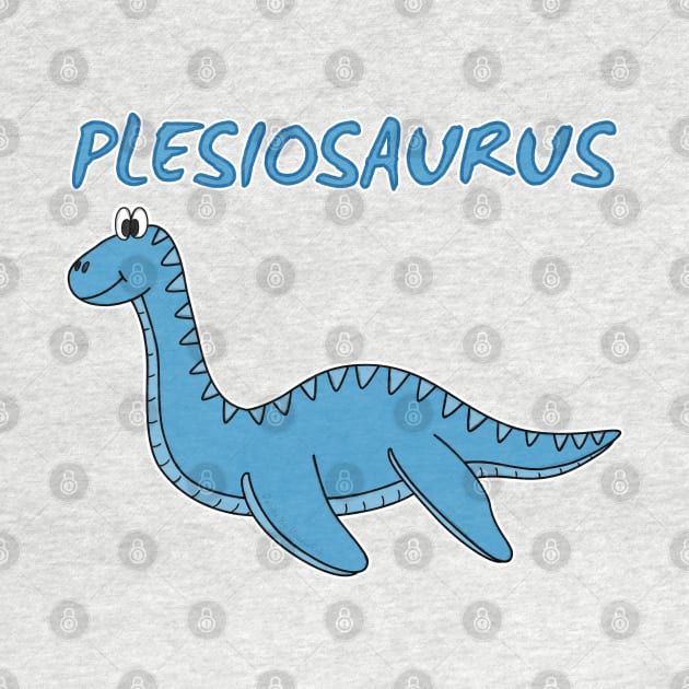 Plesiosaurus Dinosaur Funny by doodlerob